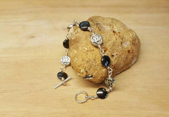 Hematite Celtic knot bracelet