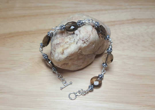 Sterling silver Smoky Quartz Bracelet