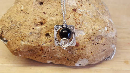 Small Black Tourmaline pendant