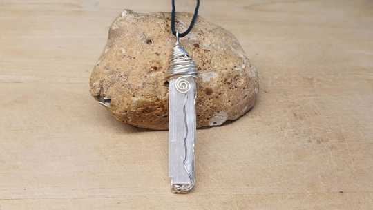 raw Selenite necklace