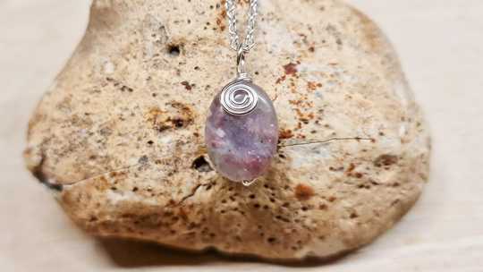 Pink Tourmaline pendant