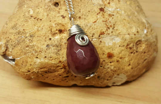 Brown Mookaite pendant