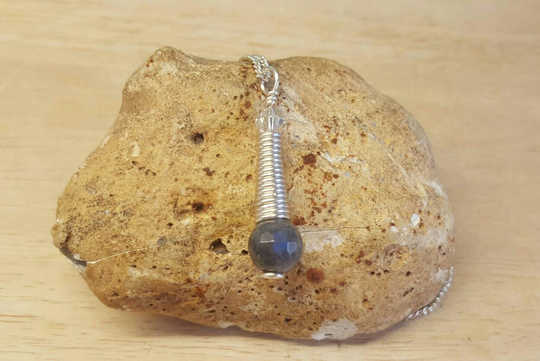 Cone Labradorite pendant