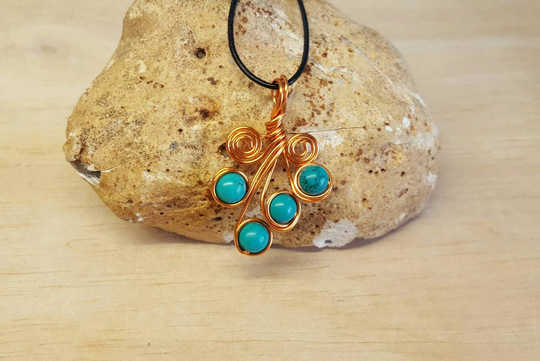 Copper Turquoise pendant