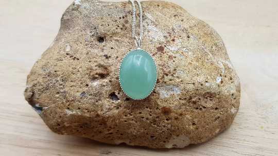 Green Aventurine Pendant 18x13mm