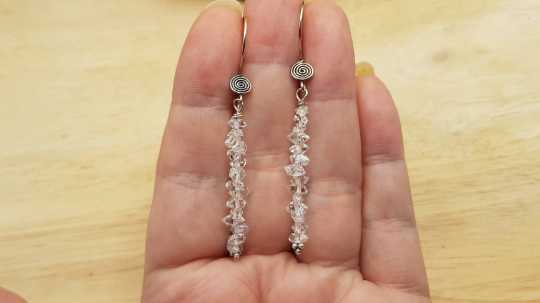 Herkimer Diamond earrings