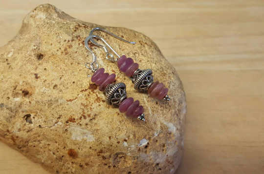 Ruby earrings