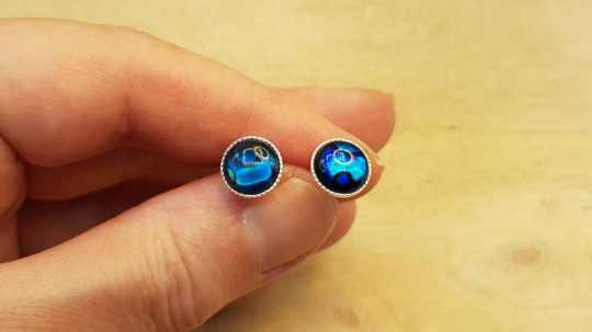 Sterling Abalone studs
