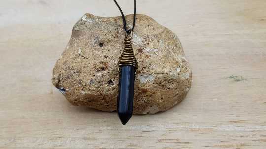 Mens Obsidian pendant