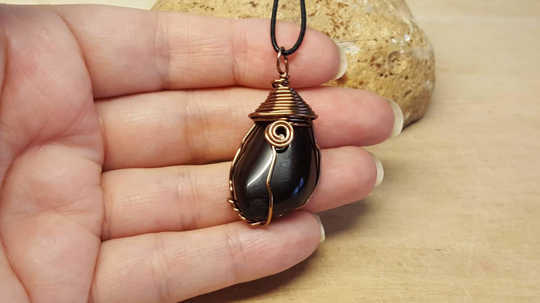 Rare Apache tears pendant