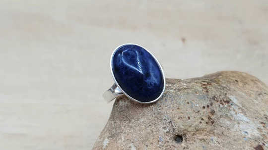 Large Sodalite ring 18x13mm