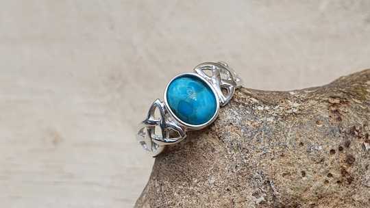 Celtic knot Turquoise ring