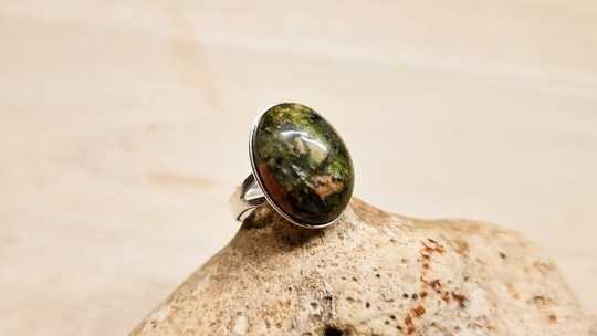 Unakite ring 18x13mm