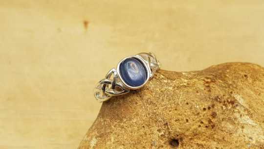 Celtic knot Kyanite ring