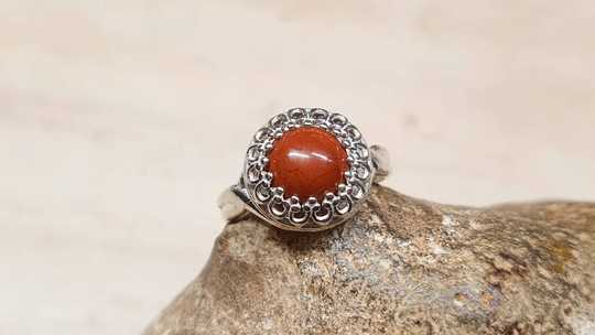 Red jasper ring