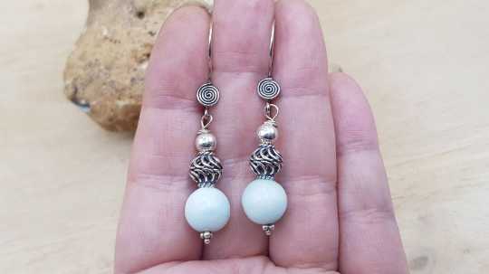 Hemimorphite earrings