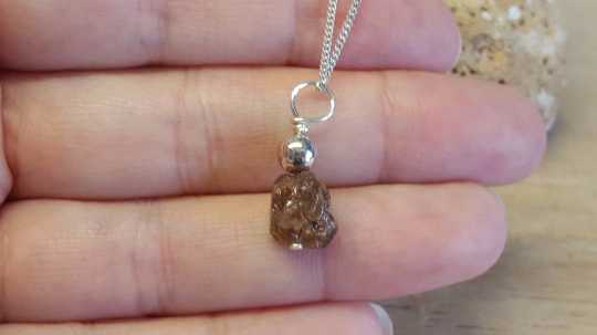 Raw Zircon pendant
