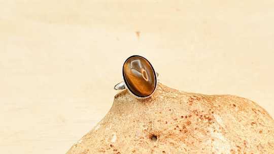 Tiger's eye ring