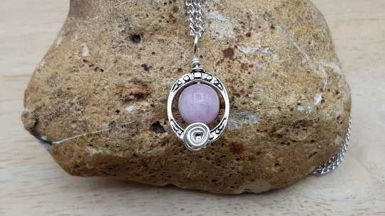 Pink Kunzite pendant