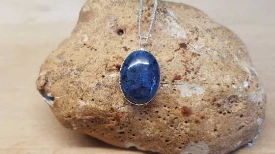 Blue Dumortierite pendant