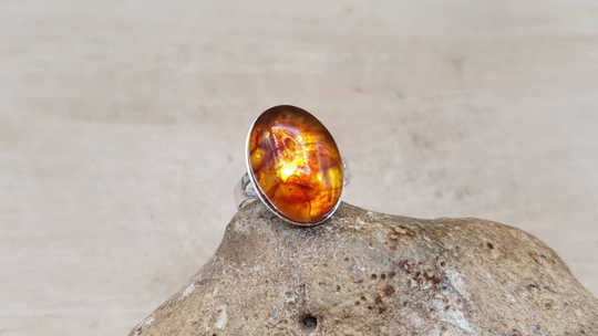 Amber ring