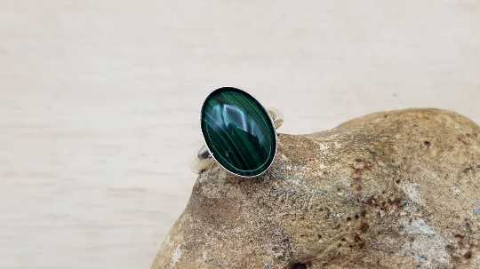 Malachite ring