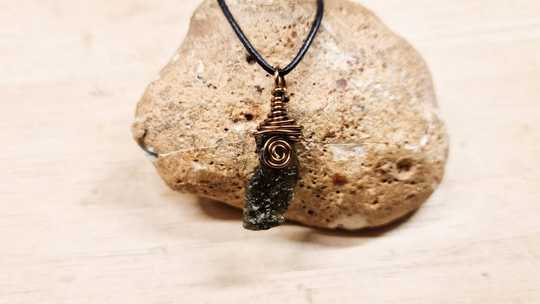 Raw Moldavite Pendant