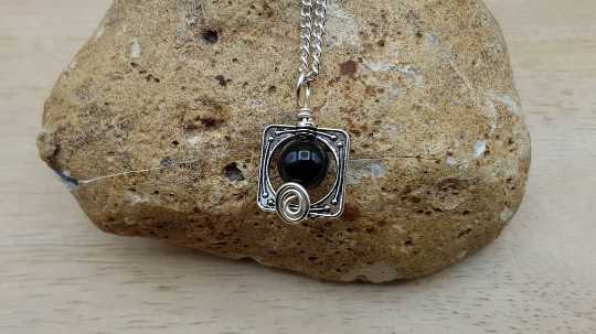 Small Black Onyx Pendant