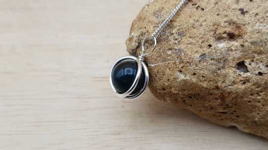 Minimalist Bloodstone pendant