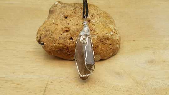 Raw Smoky Quartz pendant