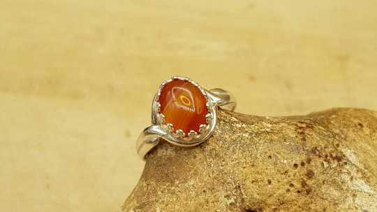 Red Sardonyx ring 10x8mm