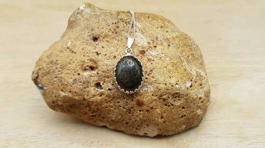 Golden sheen Obsidian pendant