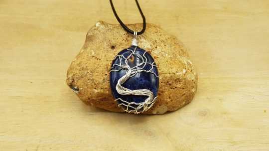 Sodalite Tree of Life pendant