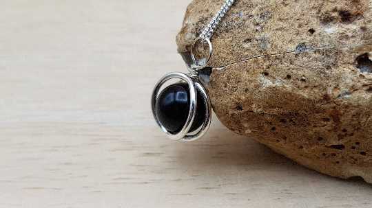 Small Black Tourmaline pendant