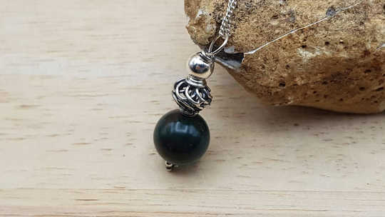 Small Bloodstone pendant