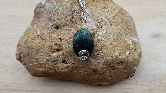 Ruby Zoisite pendant