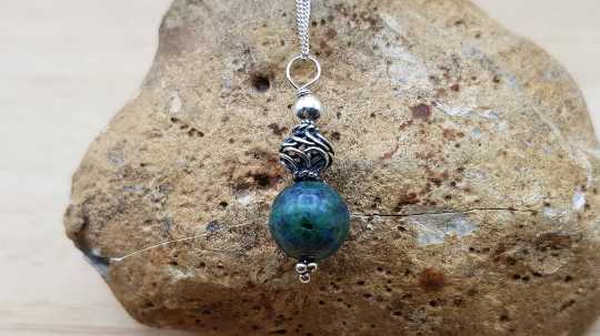 Small Chrysocolla pendant