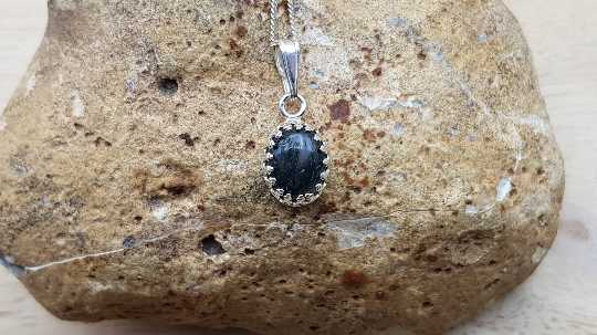 Tiny moss agate pendant