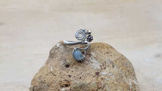 Aquamarine statement ring