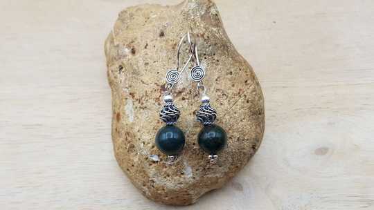 Bloodstone earrings