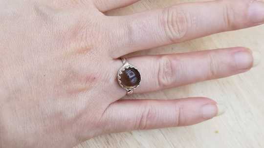 Smoky Quartz ring.