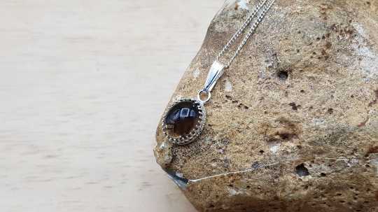 Tiny Smoky Quartz pendant