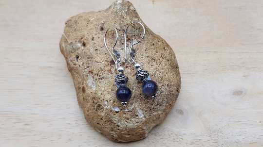 Iolite earrings