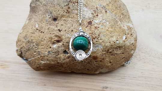 Malachite pendant