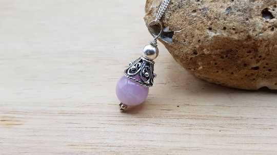 Kunzite cone pendant