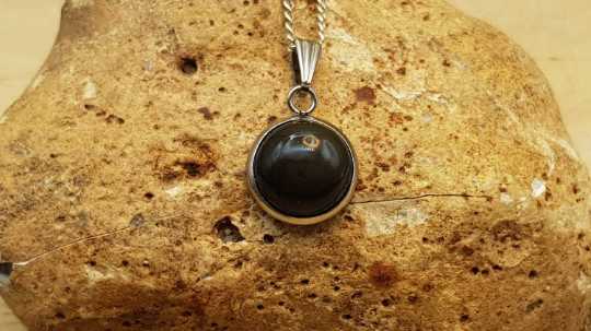 Hypoallergenic Rainbow Obsidian pendant
