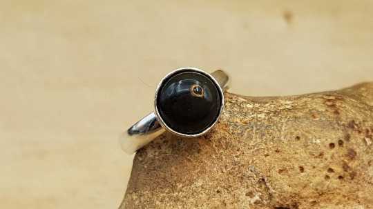 Rainbow Obsidian ring 8mm