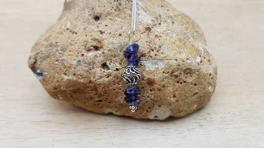 Iolite pendant