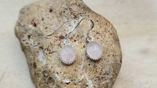 Rose Quartz earrings