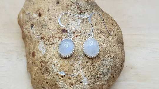 Rainbow Moonstone earrings